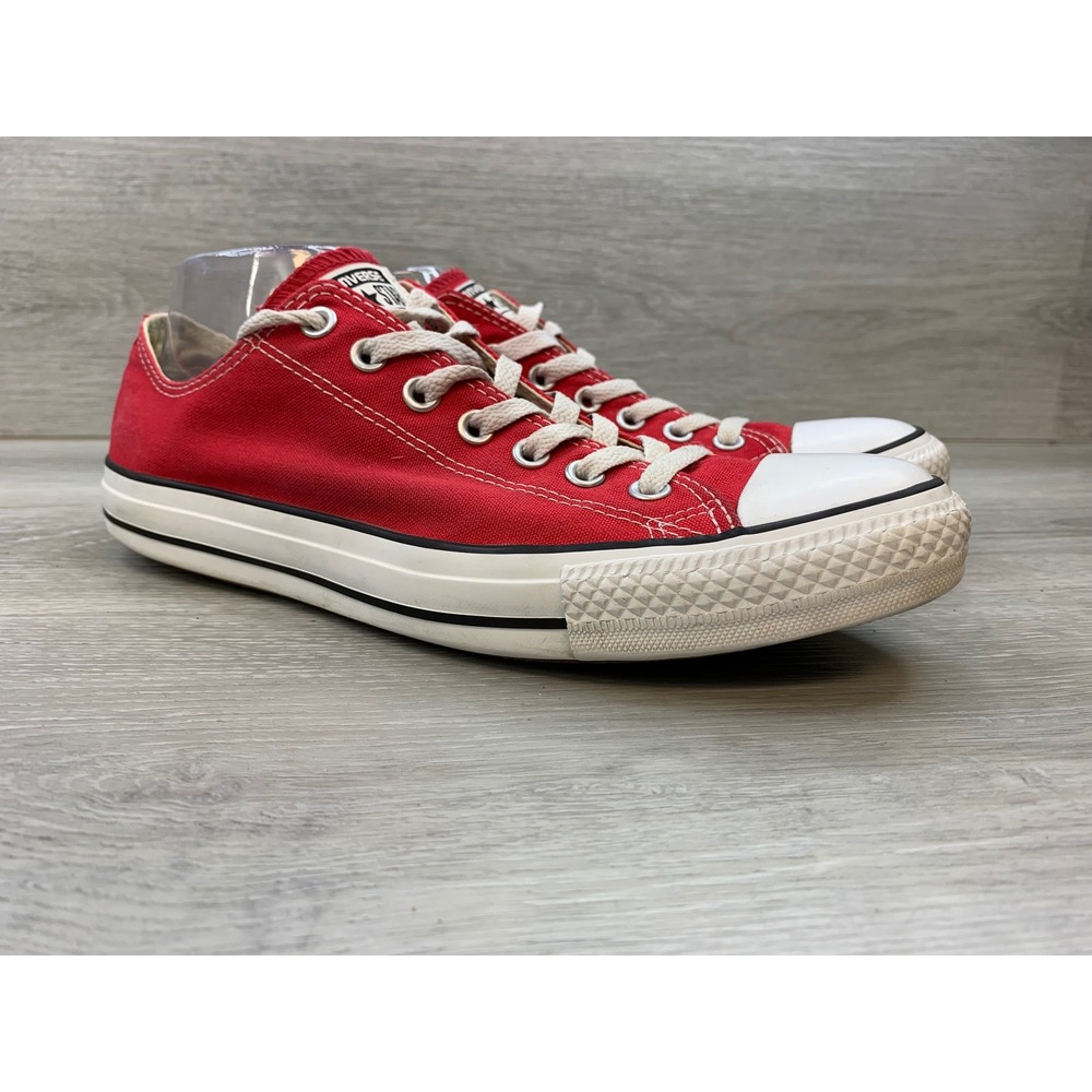Converse Chuck Taylor All Star Low Top Red Sneakers Men's Athletic 10 Shoes
